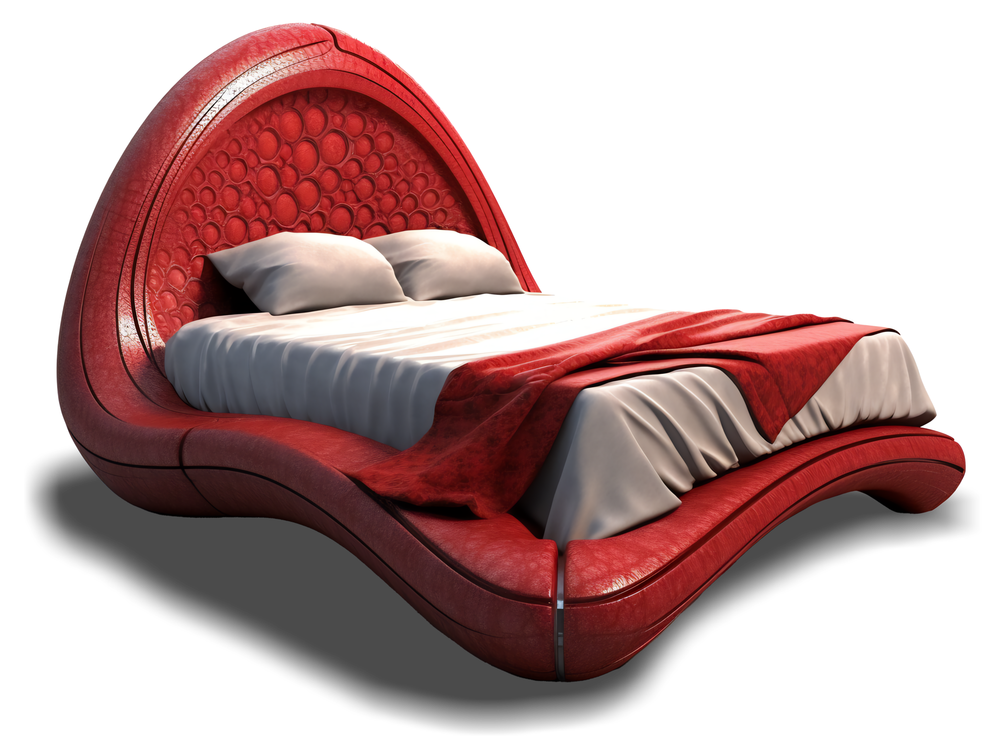 The beds Futuristic Red Bed on transparent background , 25250893 PNG