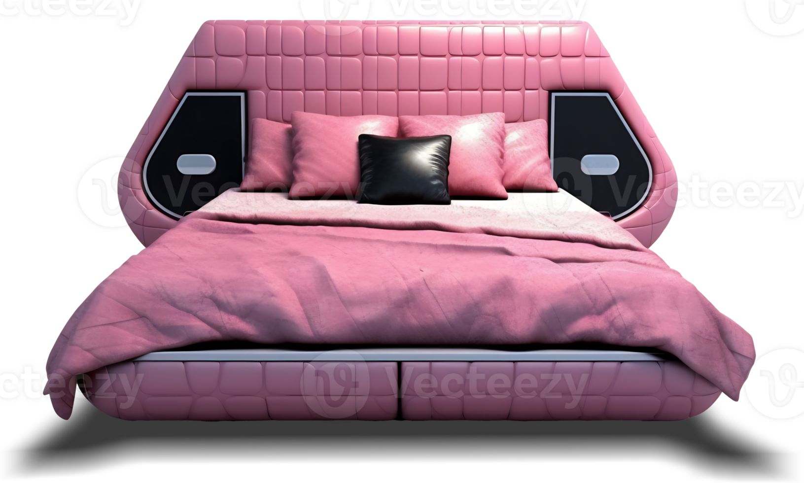 The beds - Futuristic Pink Bed on transparent background - , png