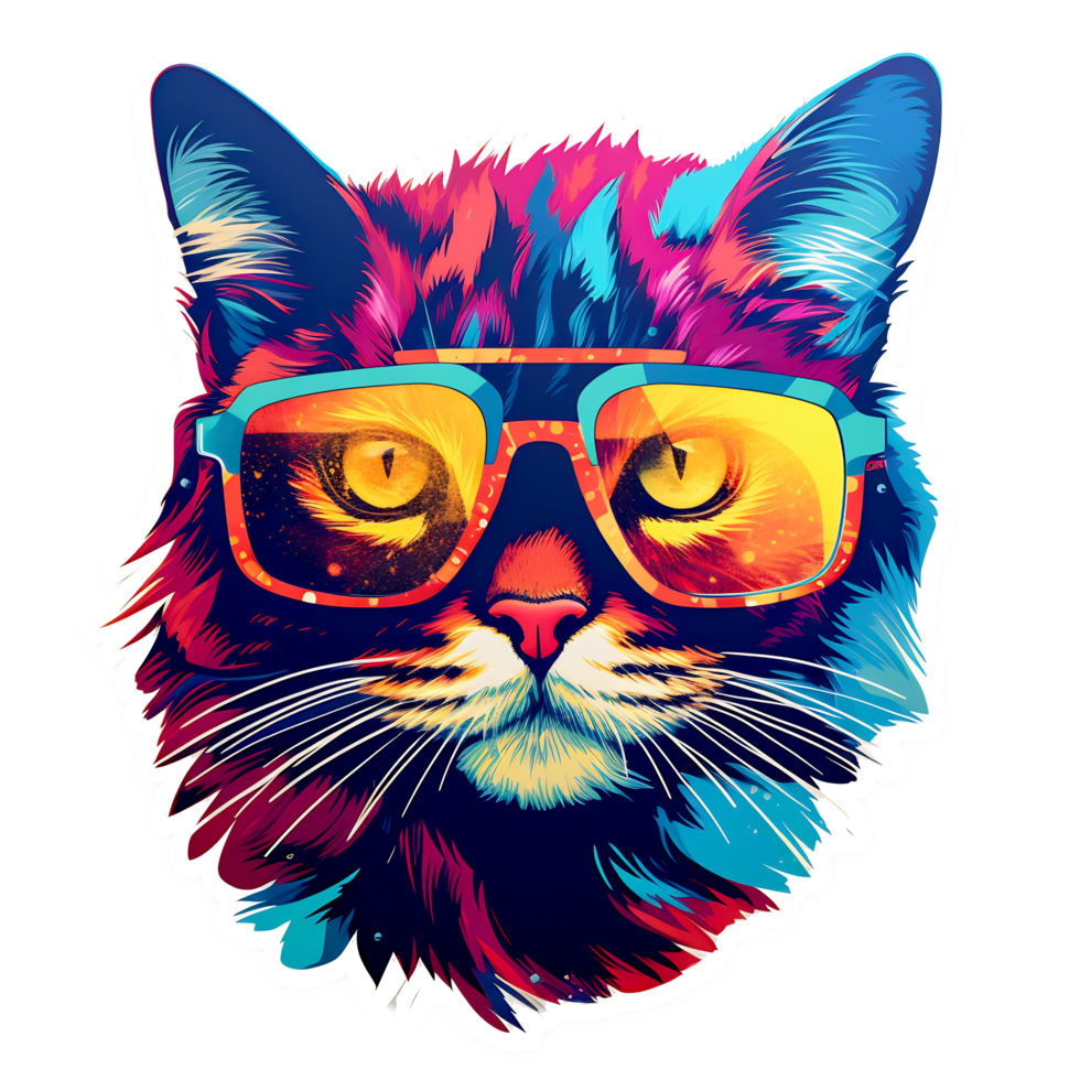 The Cool Cats - Generative AI - AI GENERATED png