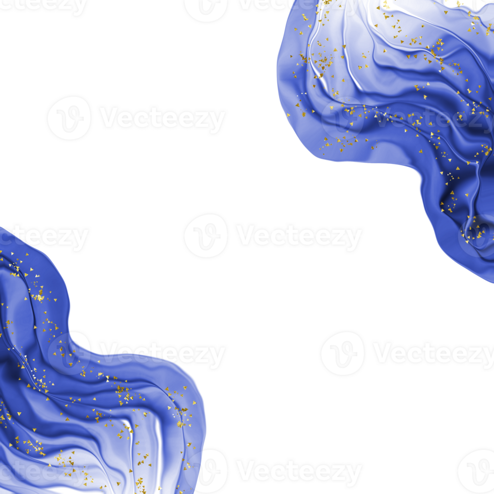 Sapphire Blue Ink Borders 25251075 PNG