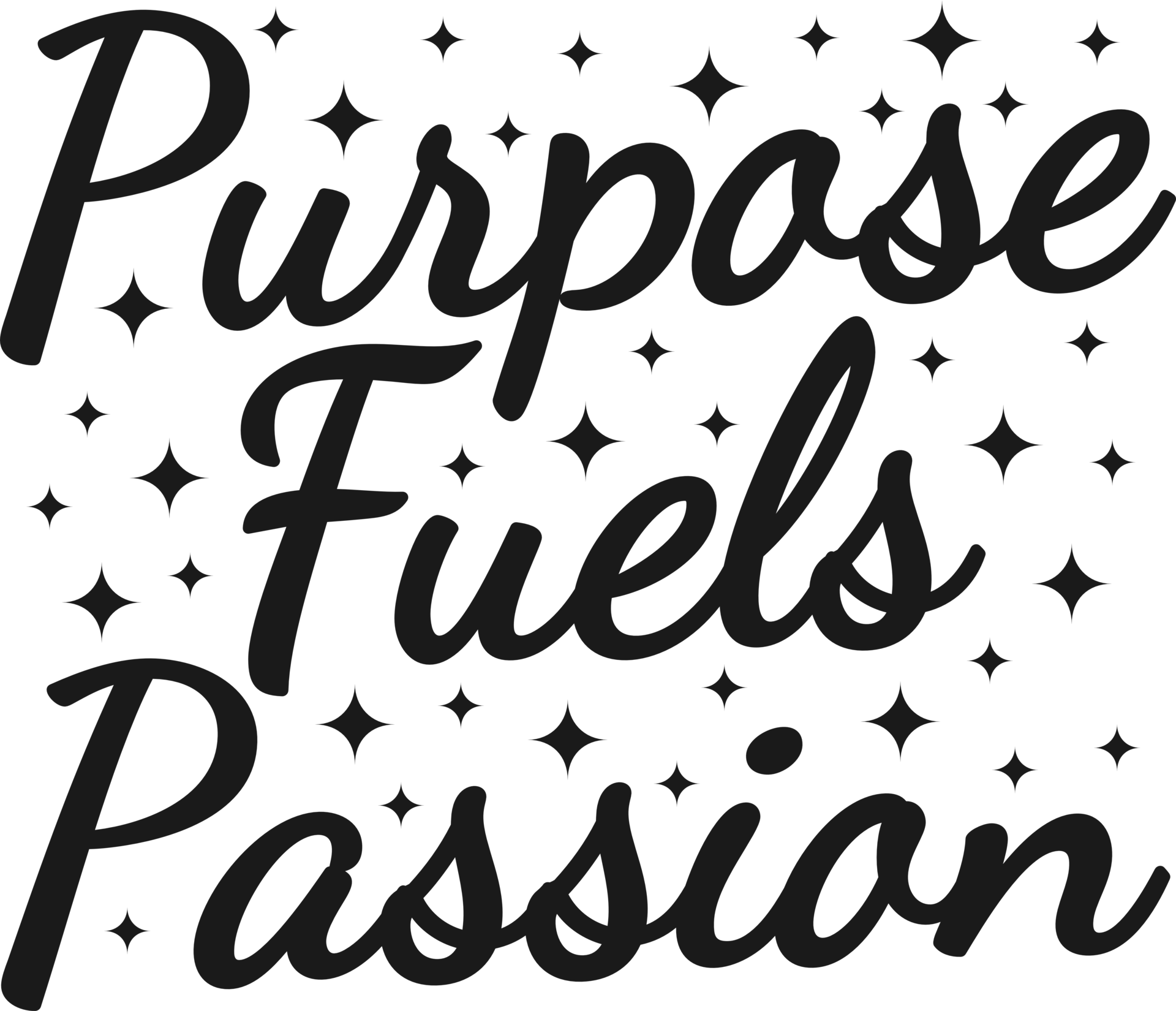 Purpose Fuels Passion, Motivational Typography Quote Design. 25251161 PNG