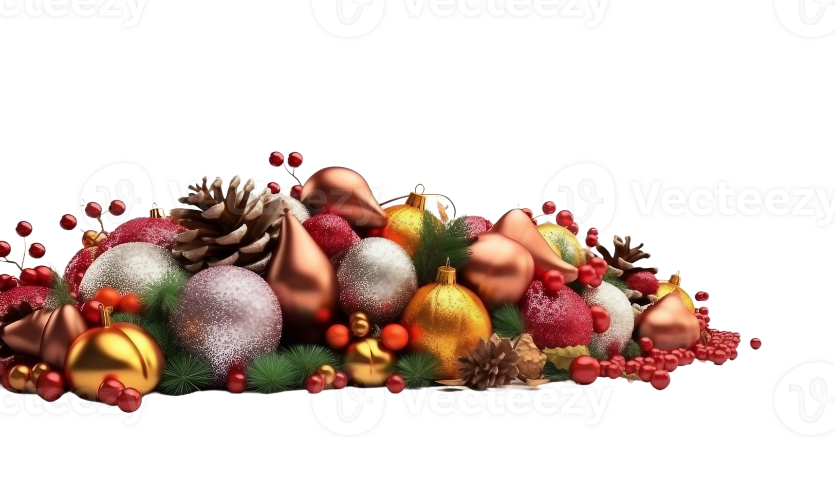 new year elements and background, png