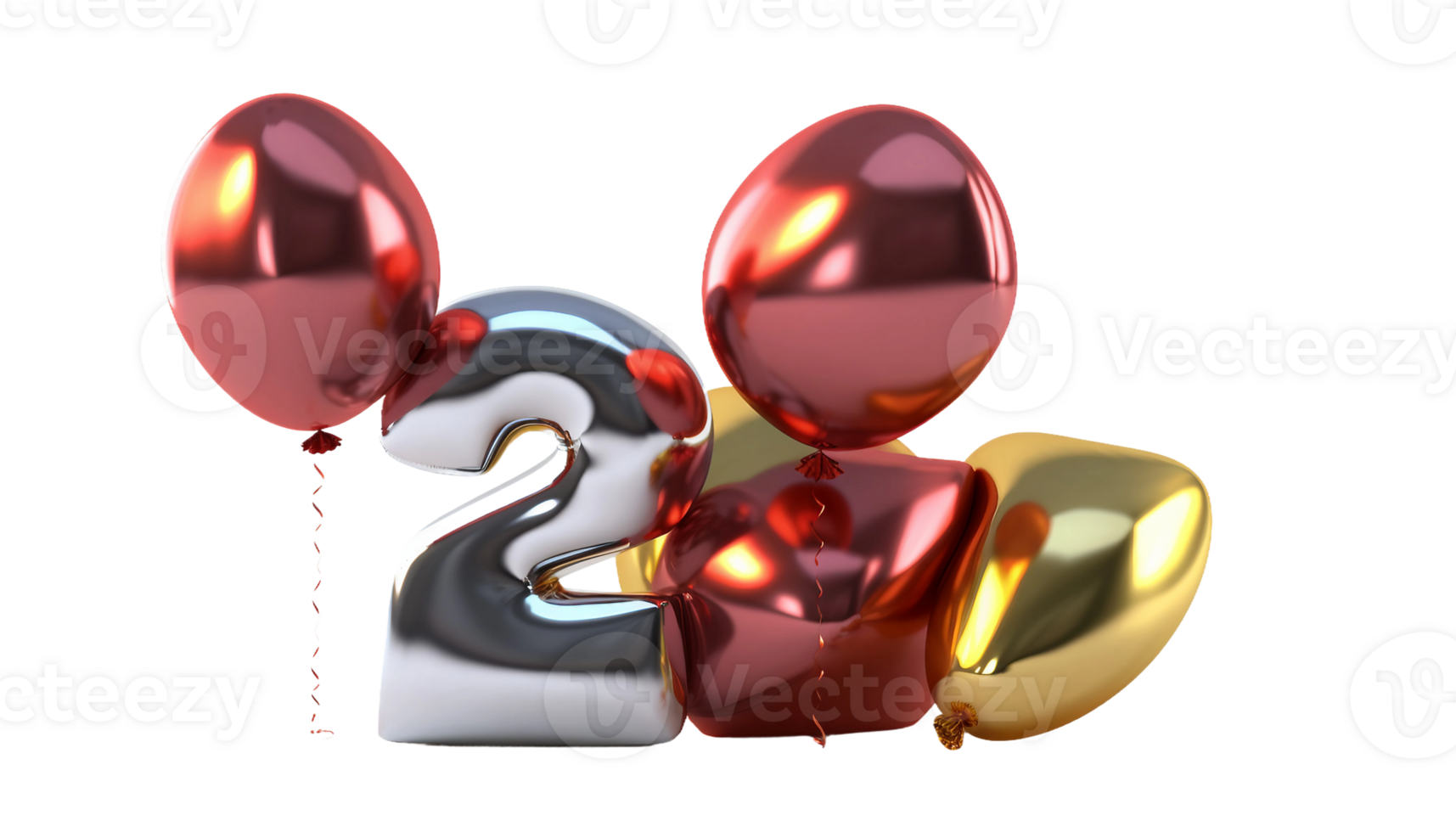 2 alphabet on transparent background png