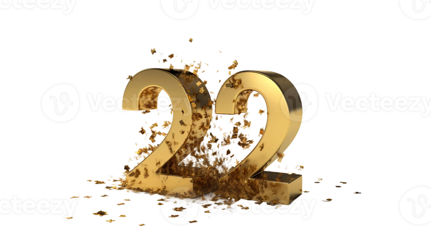22 alphabet on transparent background png