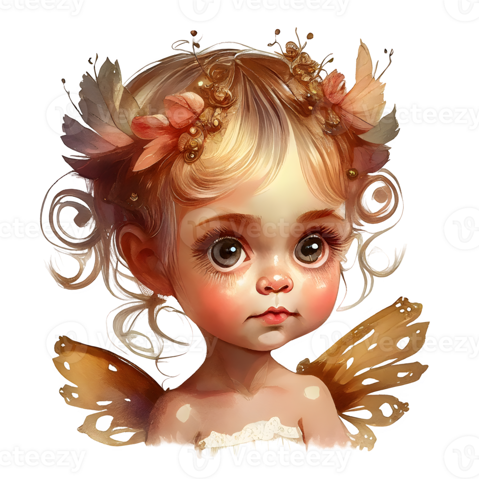 watercolor fairy baby png