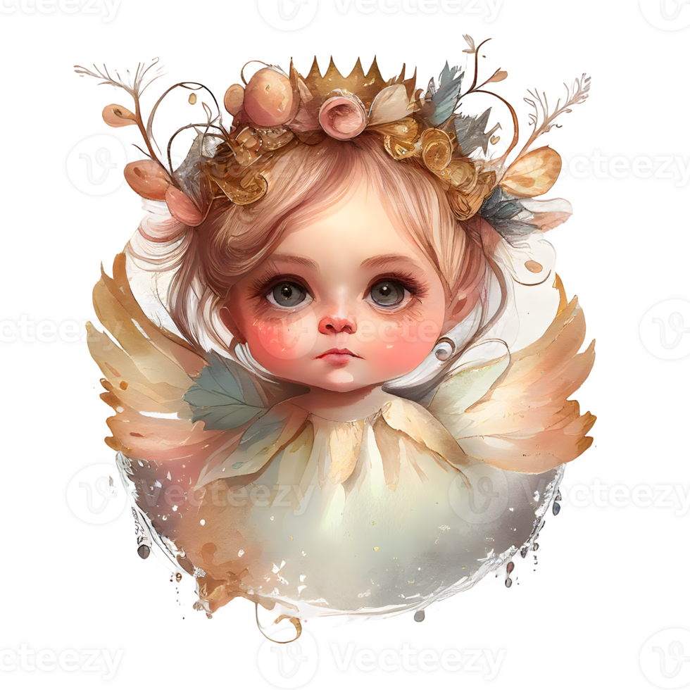 watercolor fairy baby png