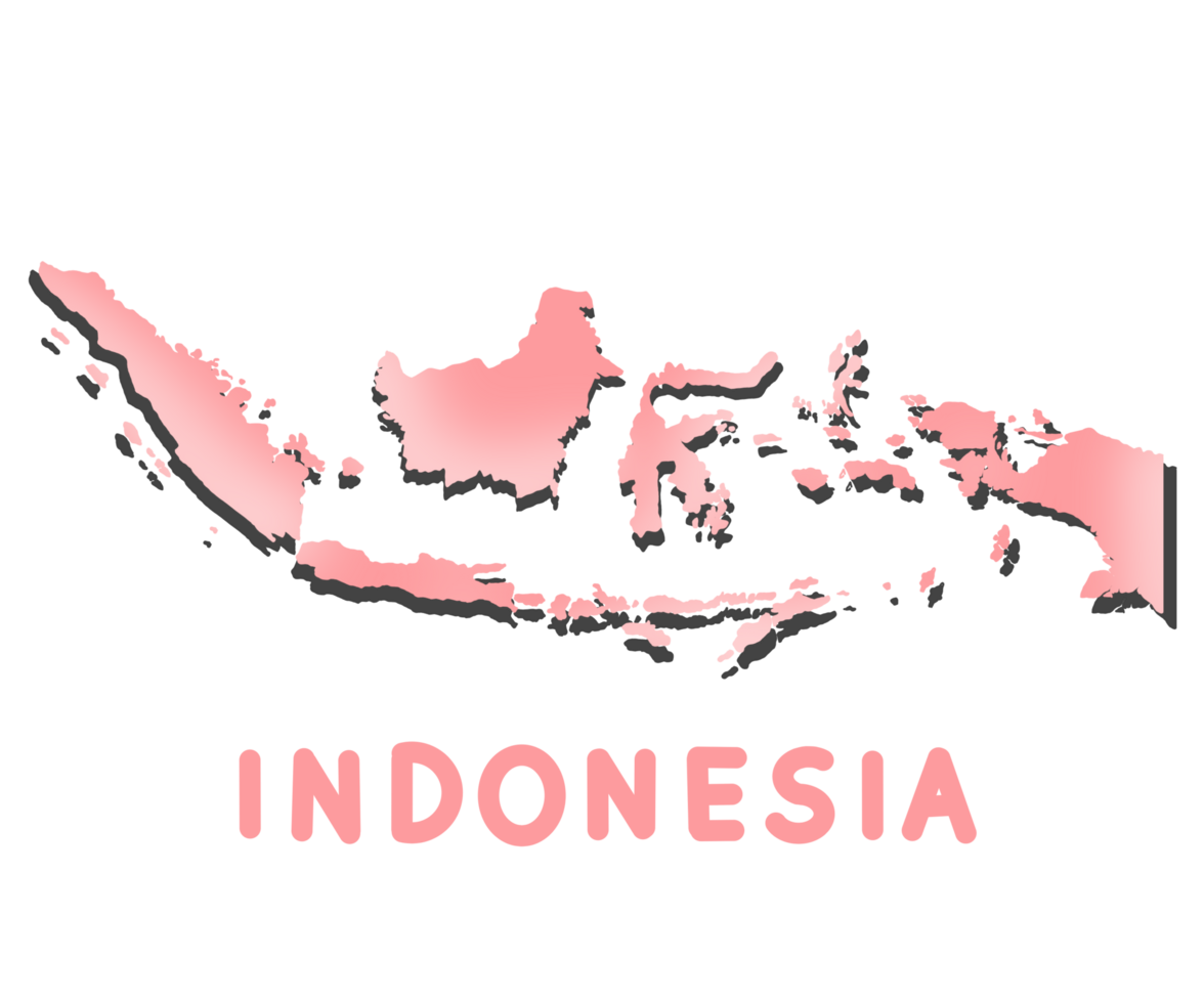 Indonesia's map illustration png