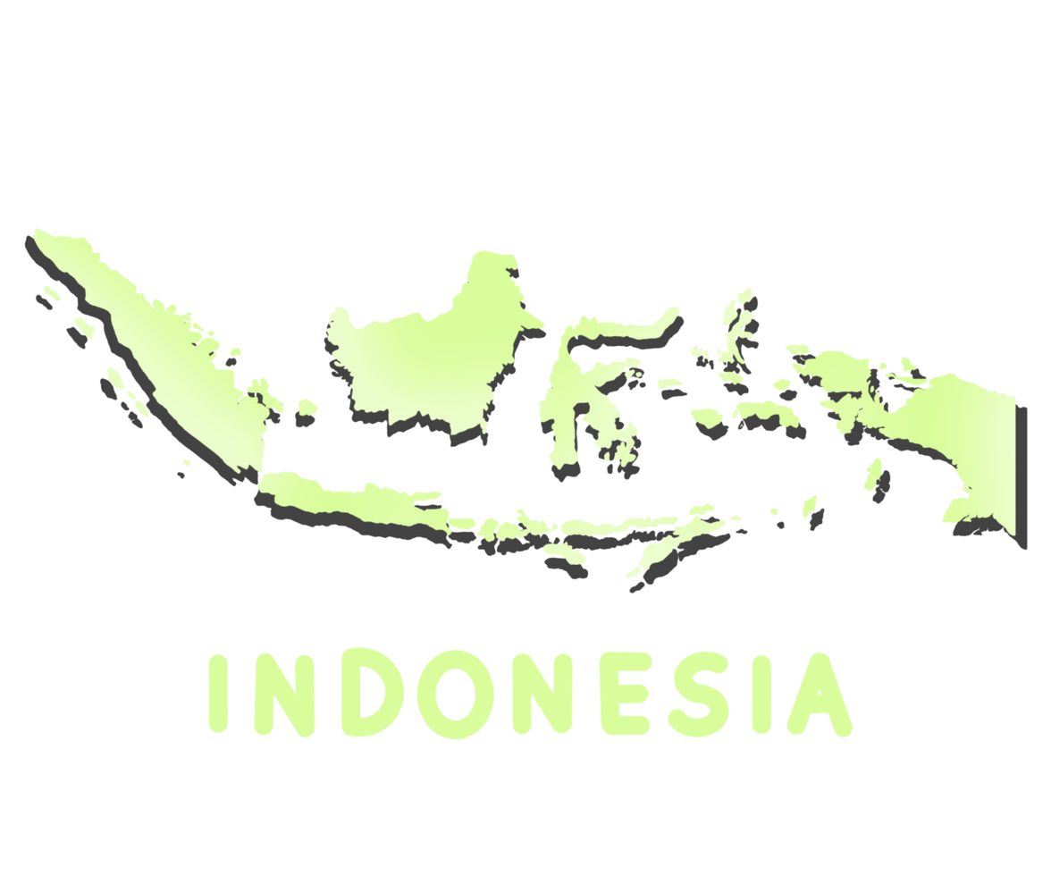 Indonesia's map illustration png