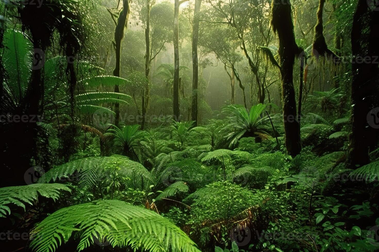 AI Generated Rainforest is often referred to as the lungs of the Earth