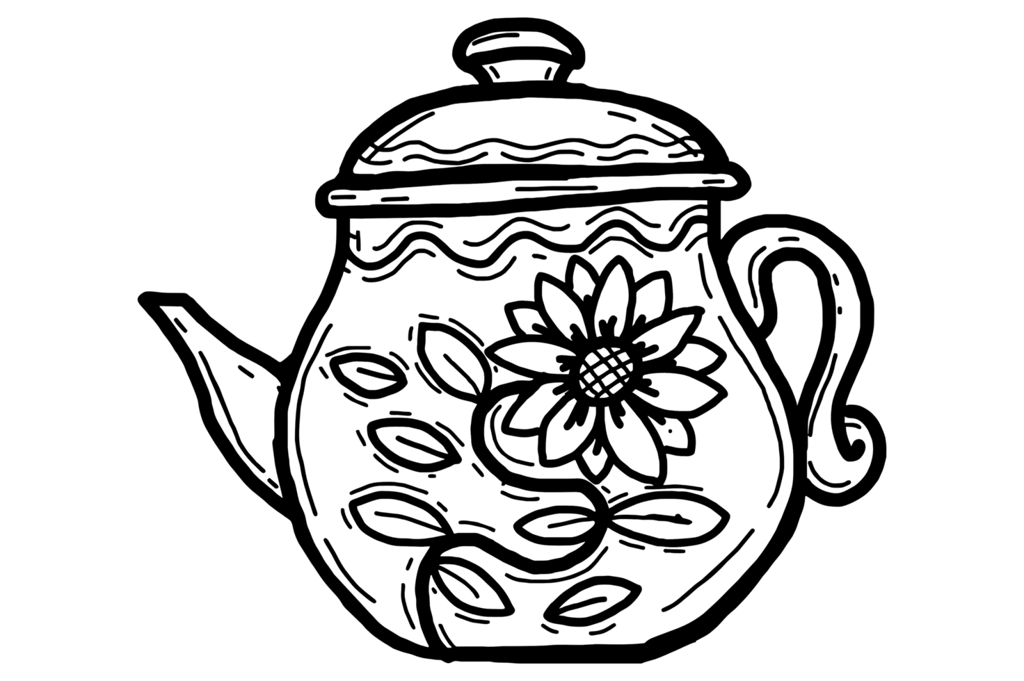 Hygge Item Element - Tea Pot png