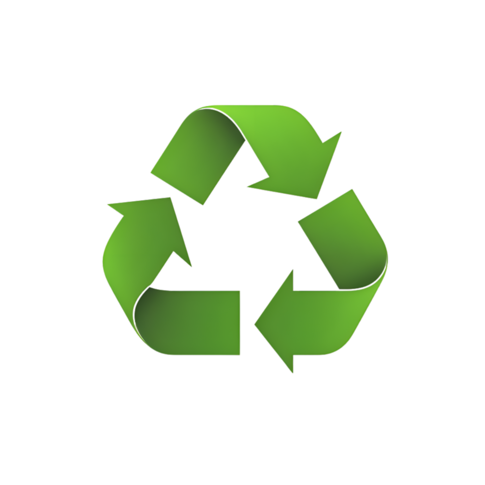 Recycle Icon Symbol Clipart AI Generated png