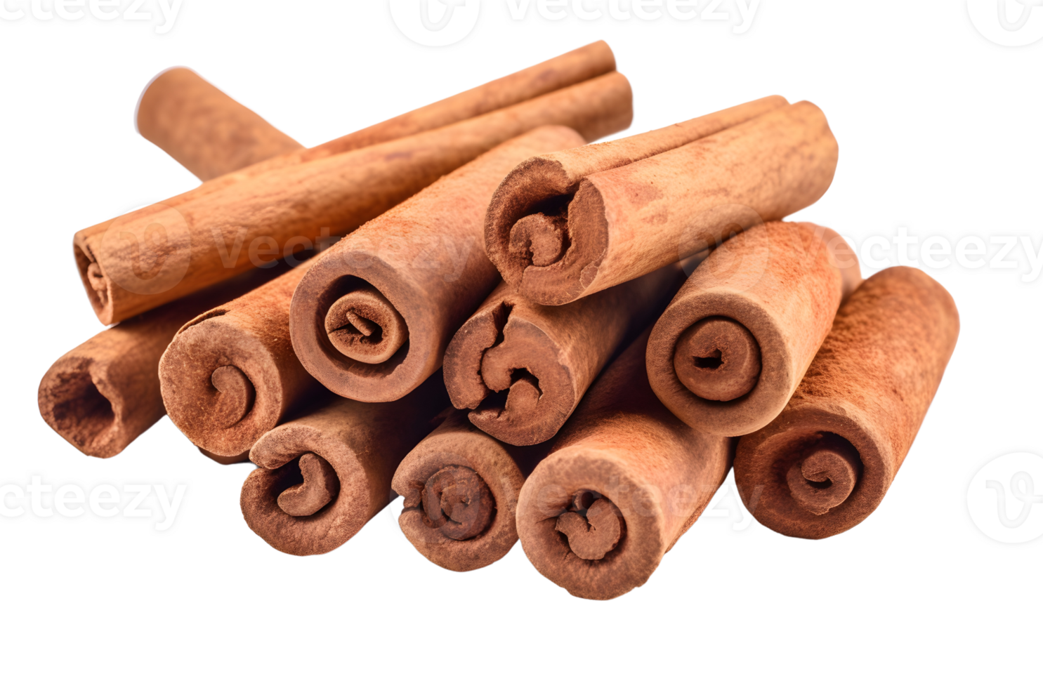 pile of cinnamon sticks, AI Generative png