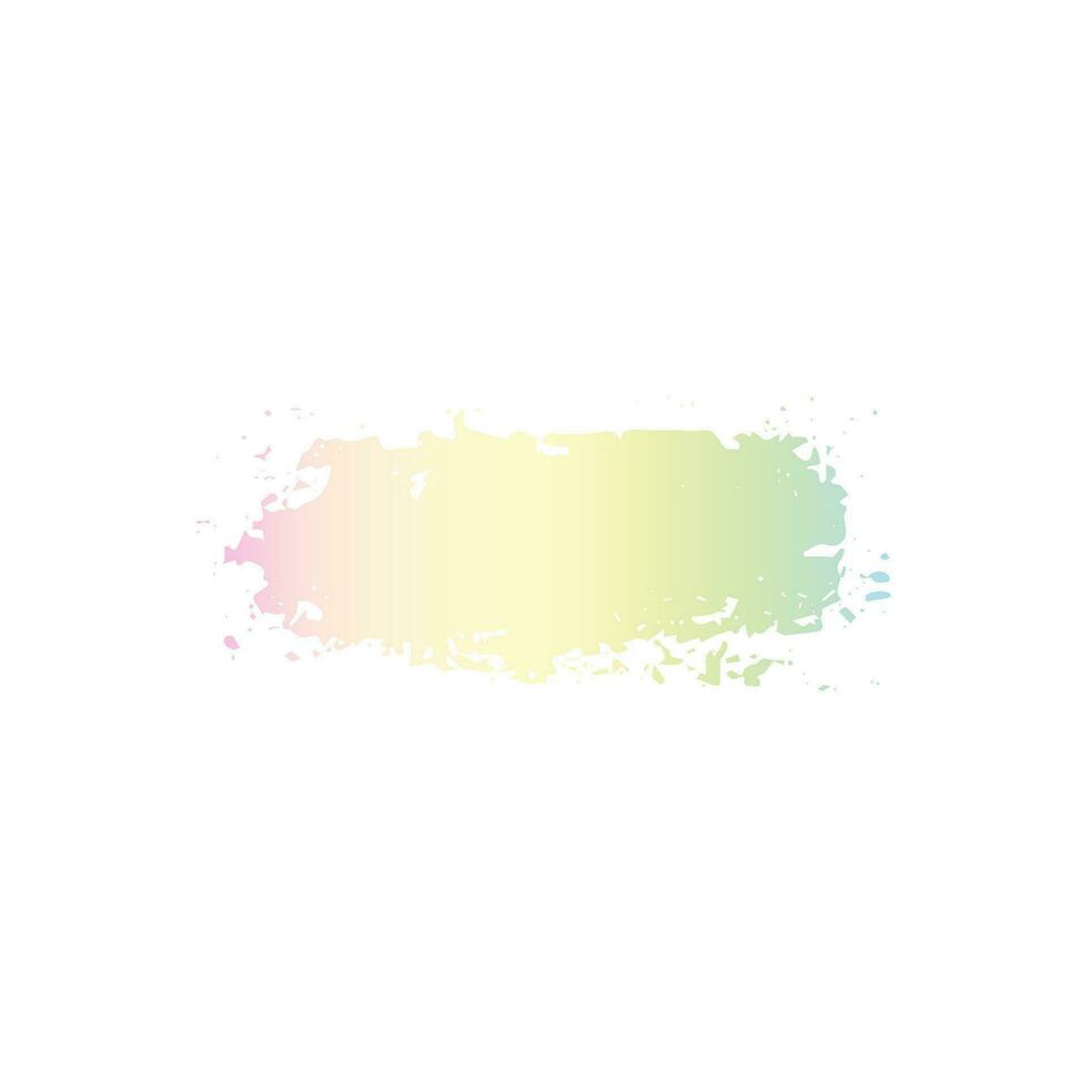 Holographic iridescent spot of paint. Vector paint stroke isolated on white background, Y2K holographic sticker, patch in 90s, 00s style.