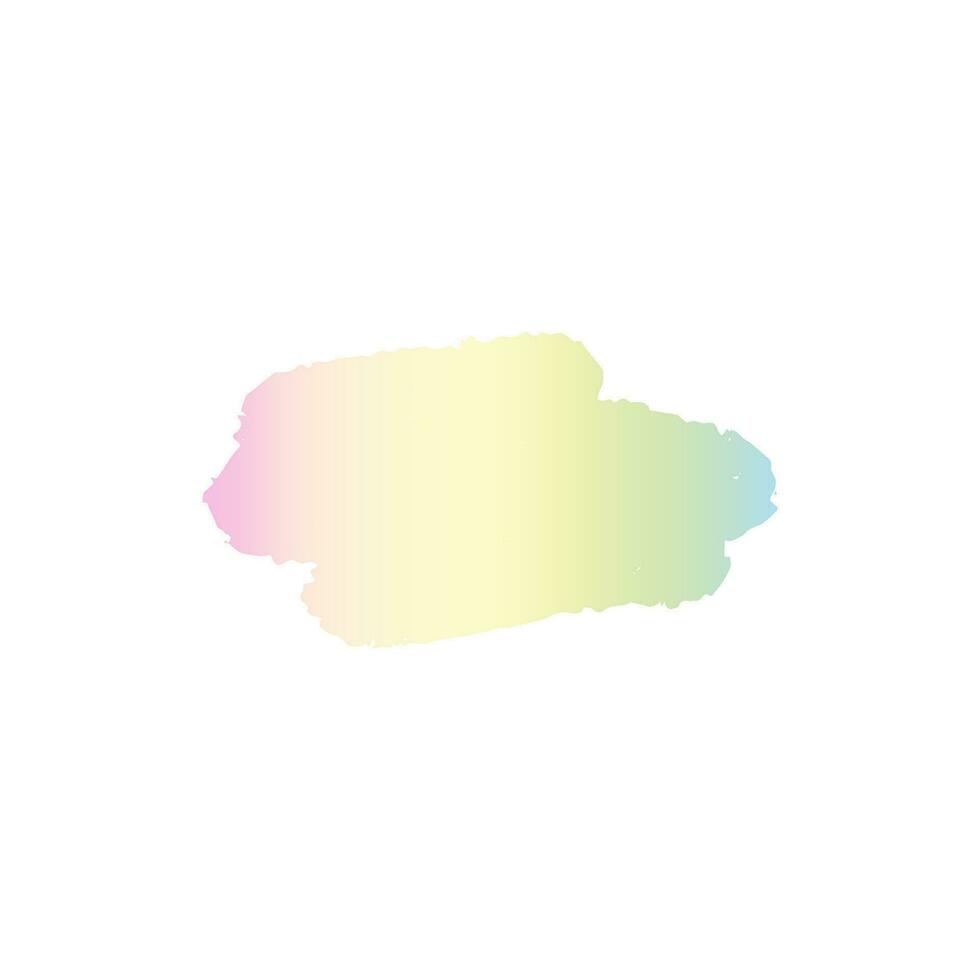 Holographic sticker Y2K, 00s iridescent brush stroke isolated on white background. Gradient vector element, paint stroke, iridescent shiny patch in the style of the 90s.