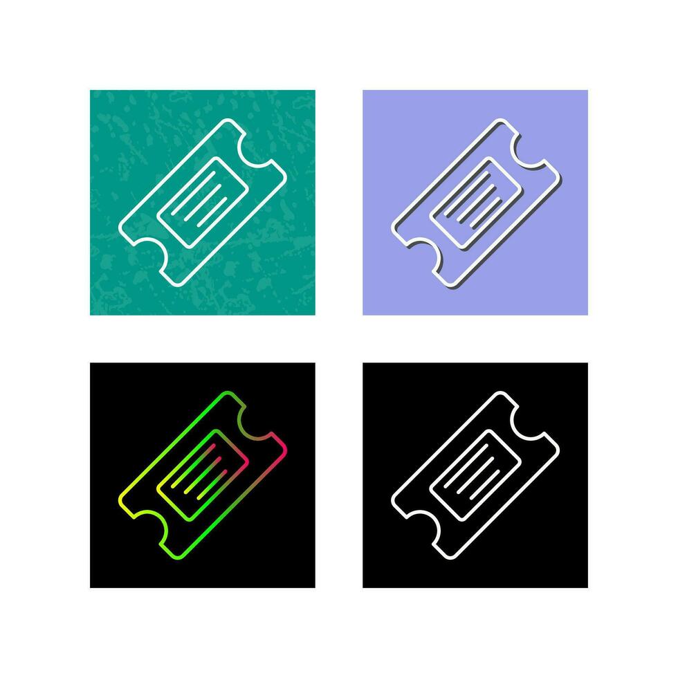 Ticket Vector Icon