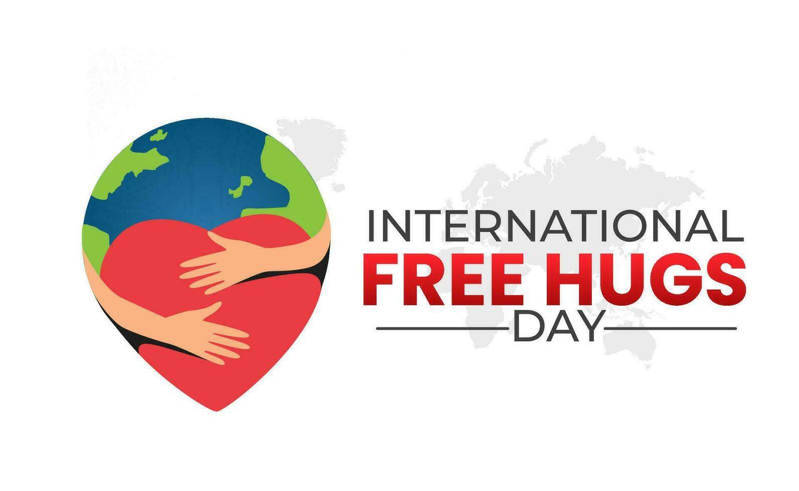 vector graphic of international hugging day good for international hugging day celebration. flyer design.flat illustration. 1 july