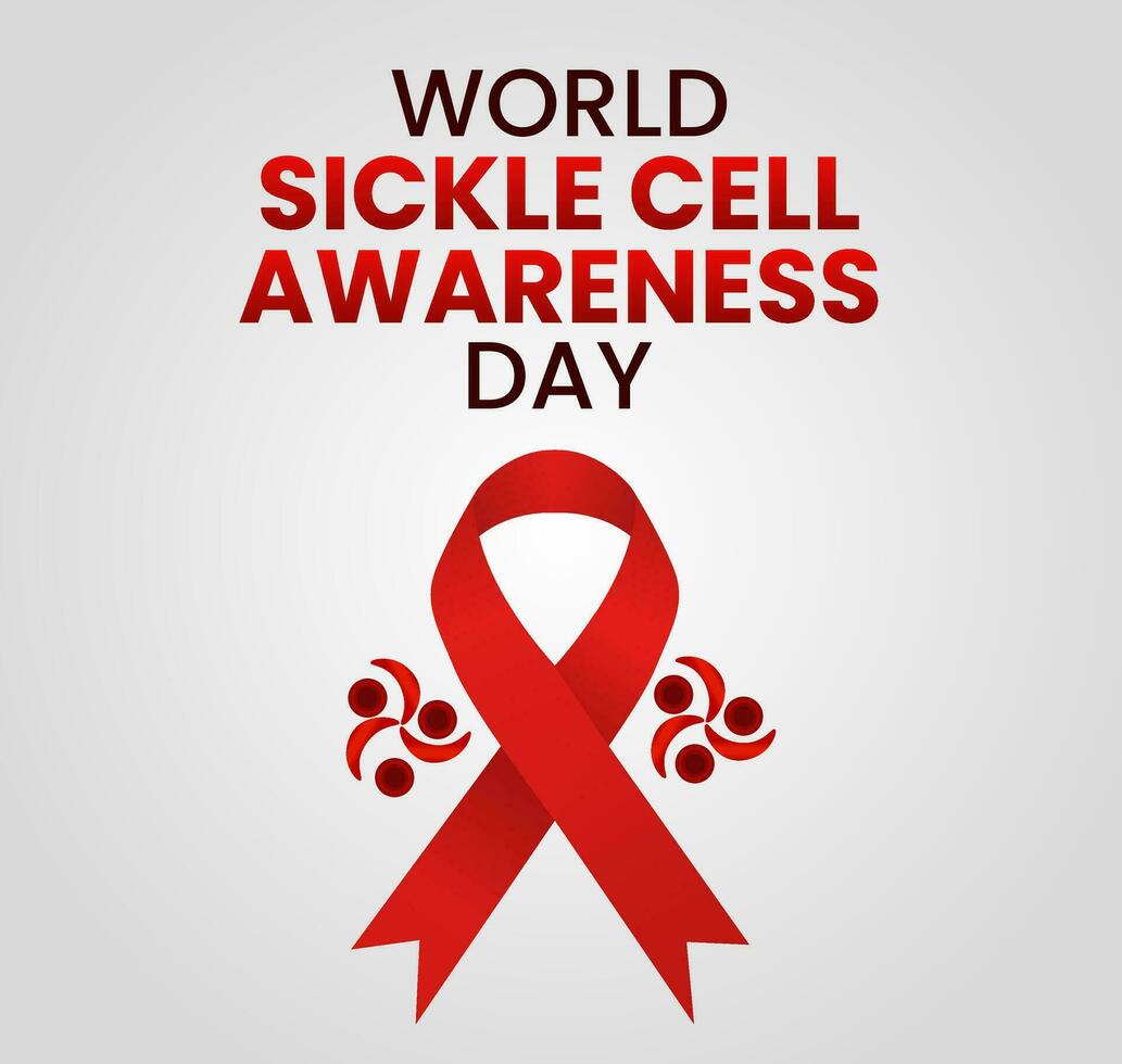 vector graphic of world sickle cell awareness day good for world sickle cell awareness day celebration. poster, banner. flat design .flat illustration