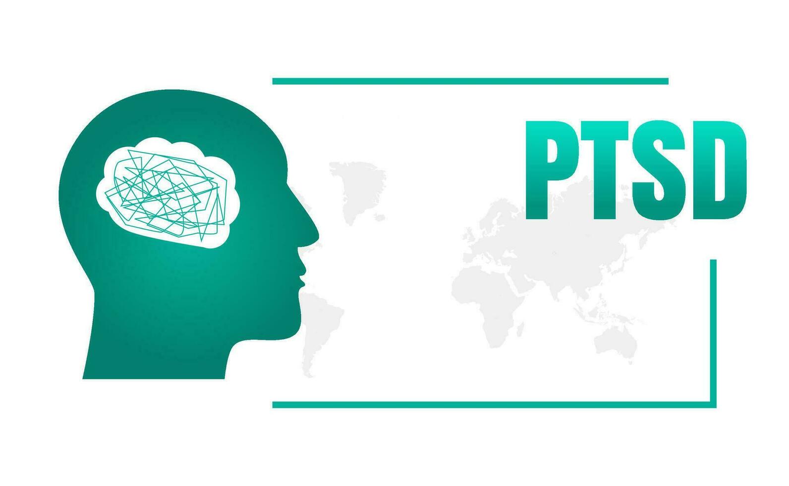 vector design International PTSD Awereness Day. Flat Design. flat ilustration