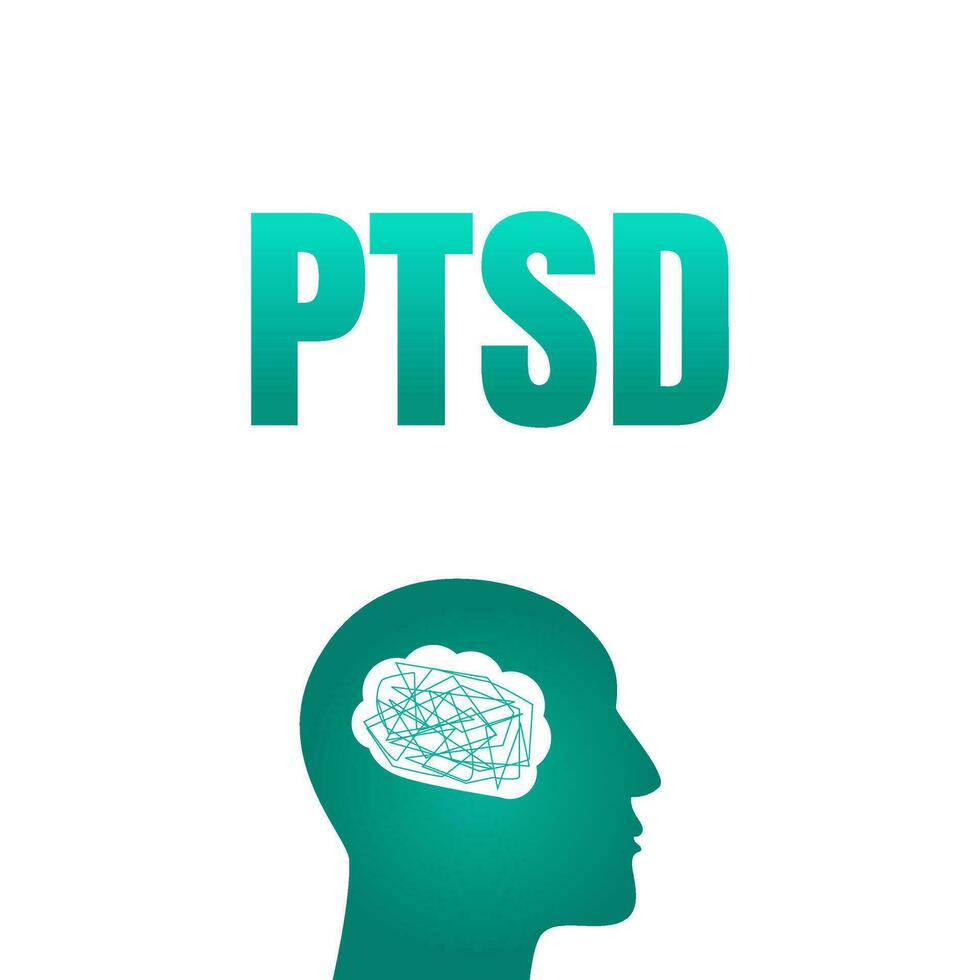 vector design International PTSD Awereness Day. Flat Design. flat ilustration