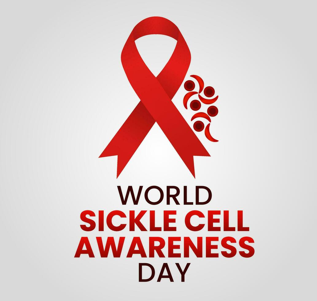 vector graphic of world sickle cell awareness day good for world sickle cell awareness day celebration. poster, banner. flat design .flat illustration