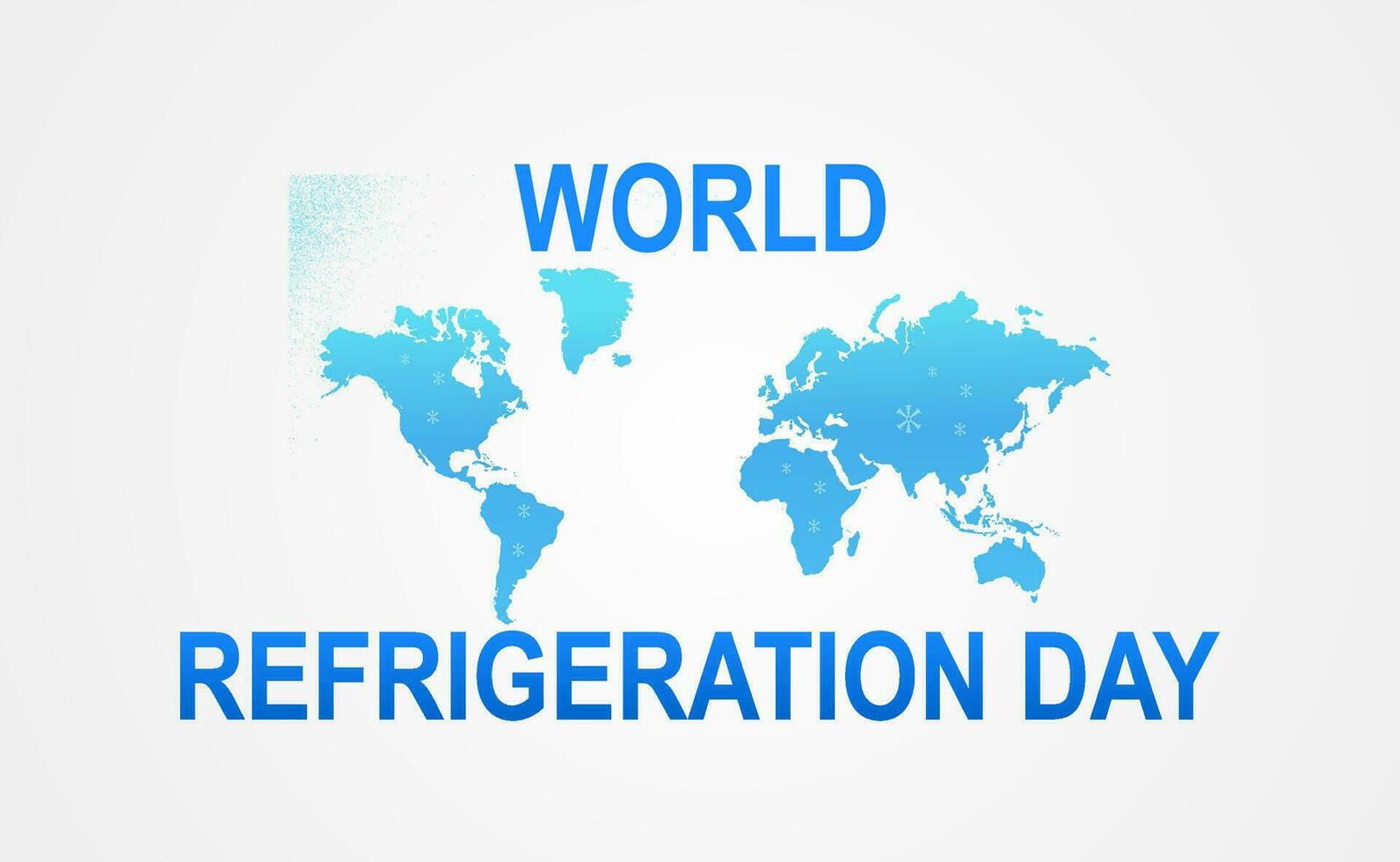 vector gráfico de mundo refrigeración día bueno para mundo refrigeración día celebracion. plano diseño.