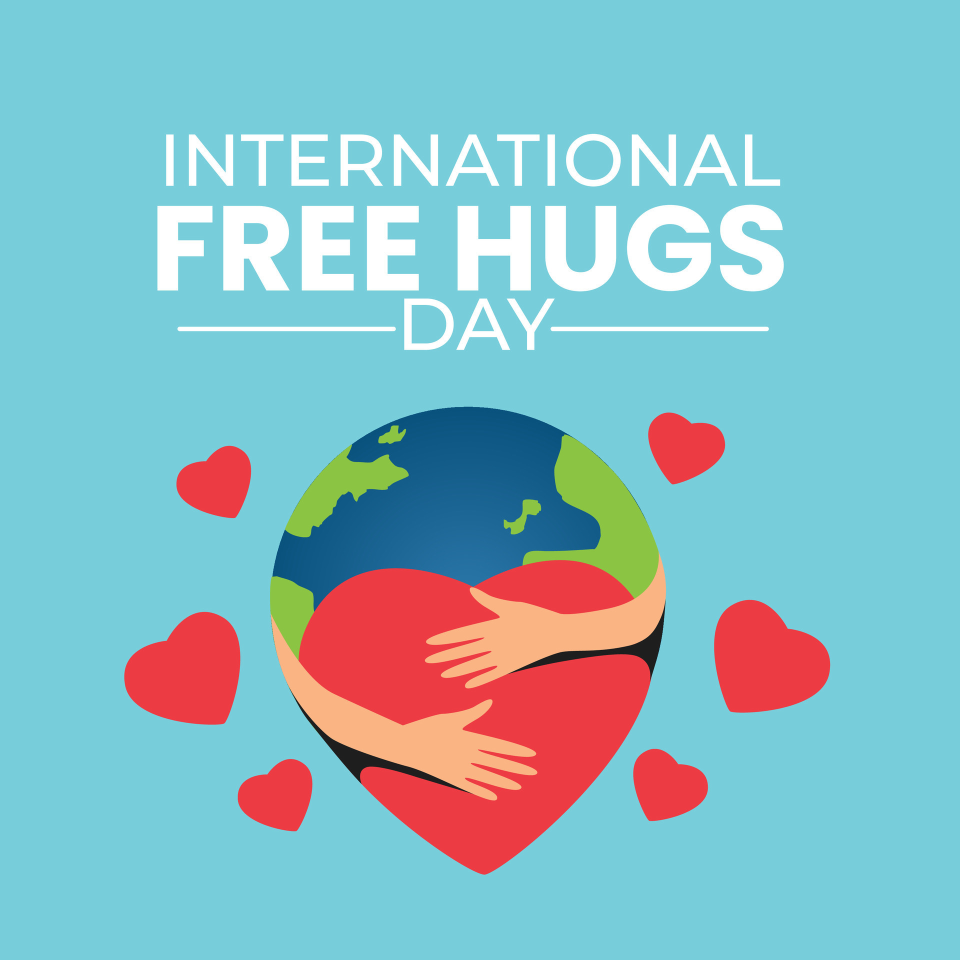 vector graphic of international hugging day good for international hugging day celebration
