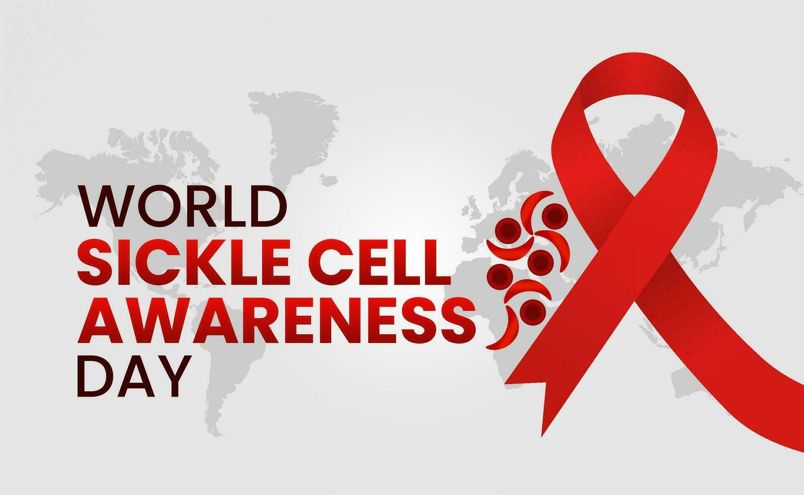 vector graphic of world sickle cell awareness day good for world sickle cell awareness day celebration. poster, banner. flat design .flat illustration