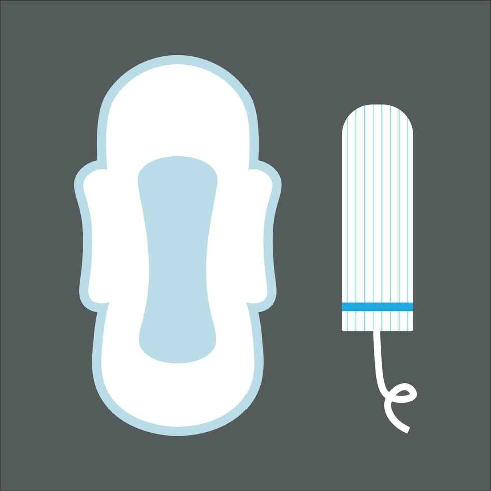 almohadilla y tampón icono vector ilustración símbolo