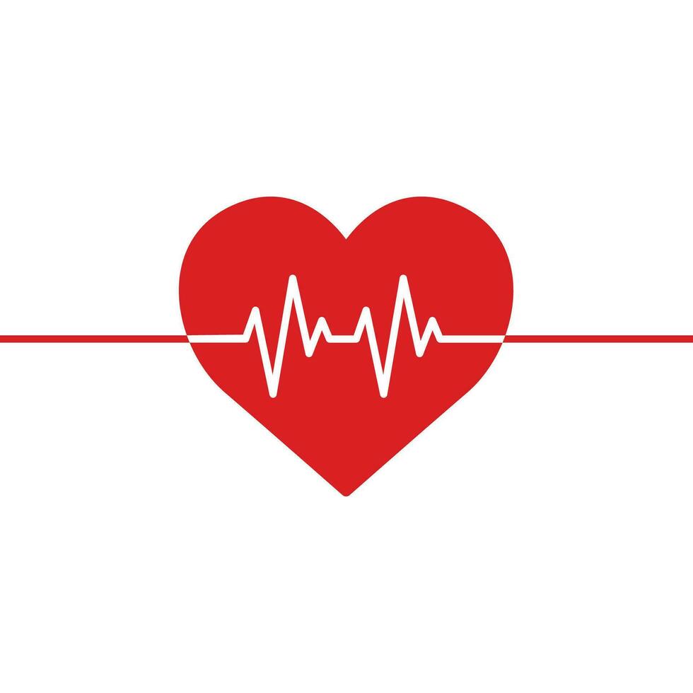 heart beat vector