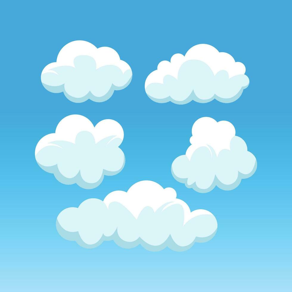 beautiful clouds vector