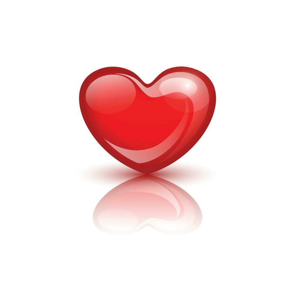 3d heart vector