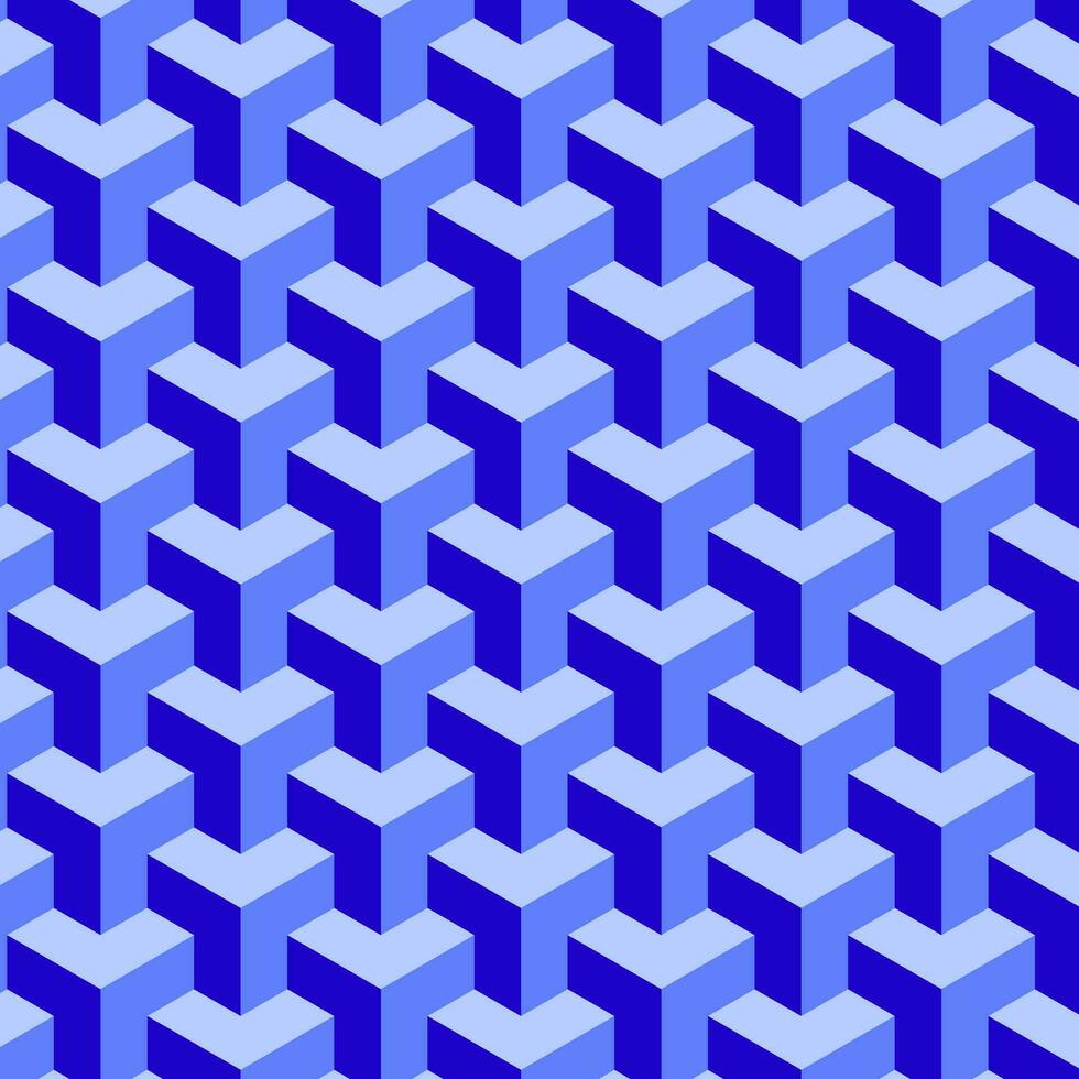 Blue geometric pattern ,abstrack seamless background. vector
