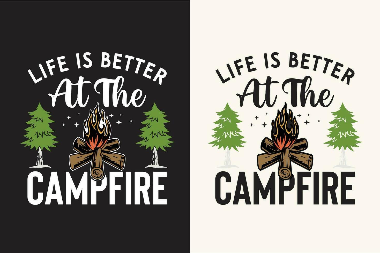 Camping t shirt design retro vintage color print ready files vector