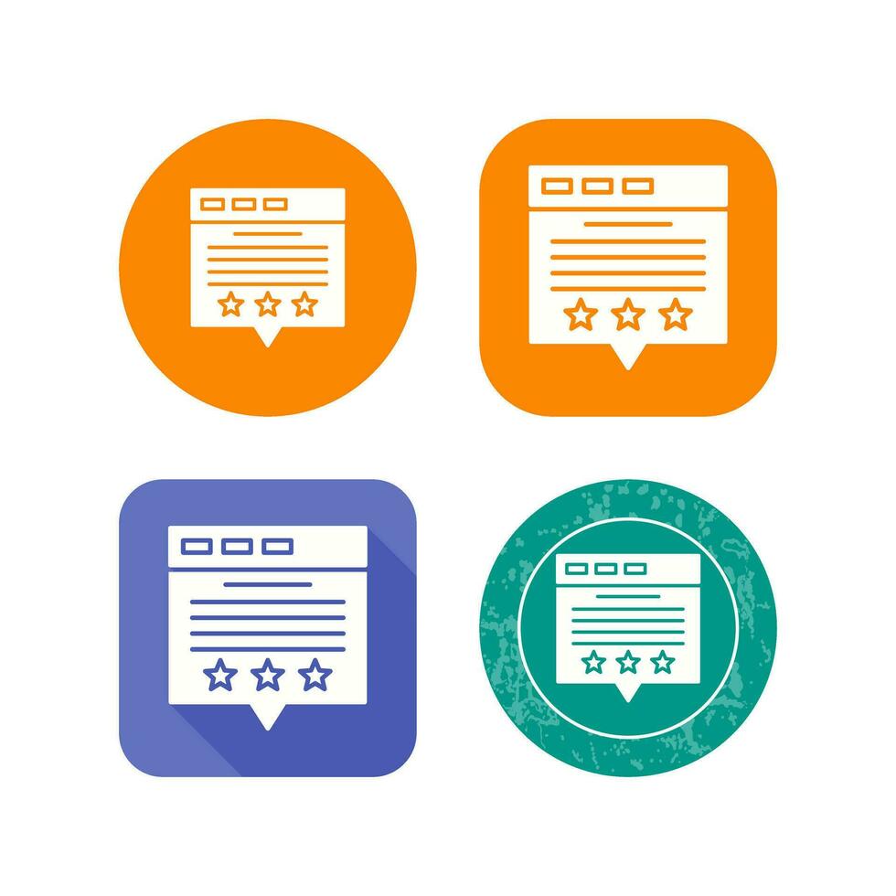 Review Vector Icon
