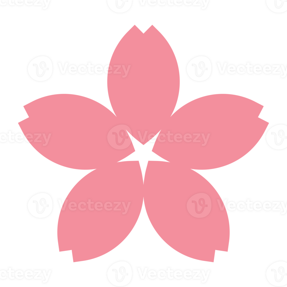 pink Sakura flower element png