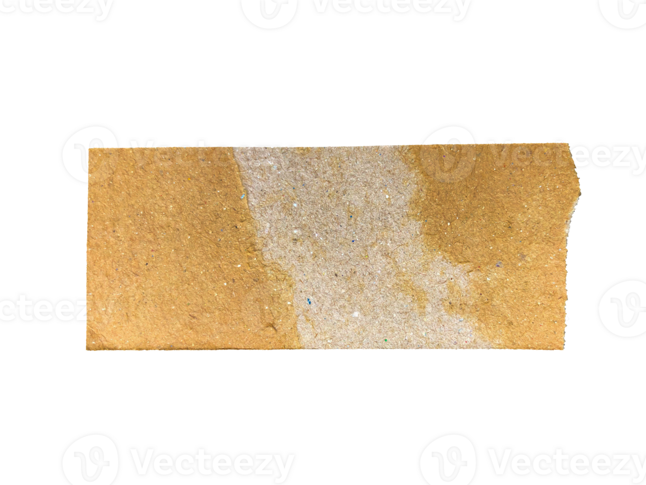 Torn cardboard paper texture isolated png