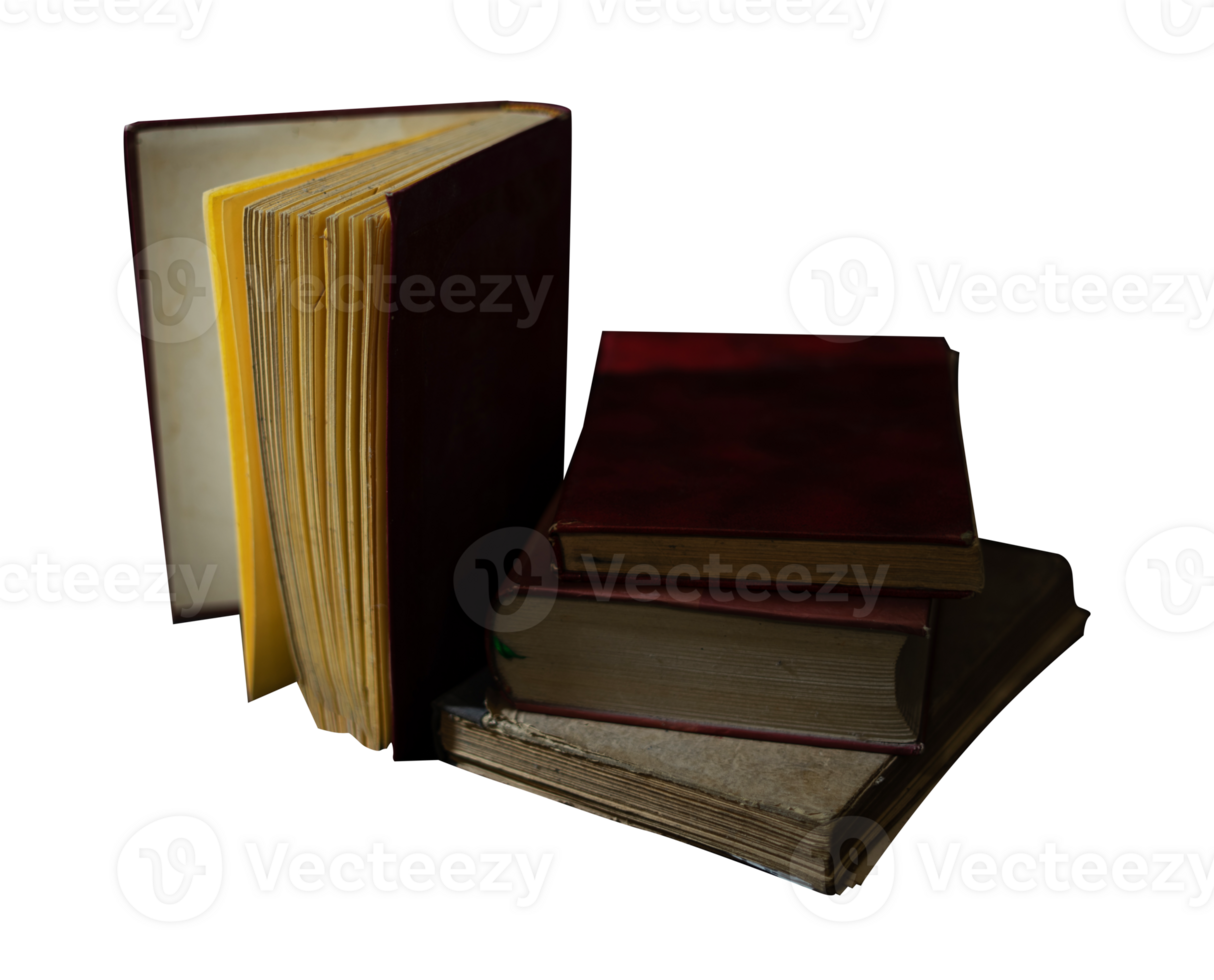 stack of old books png