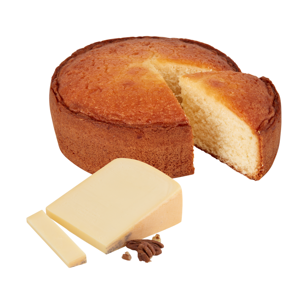 Cake and Butter Triangles Cut out, isolated transparent background png