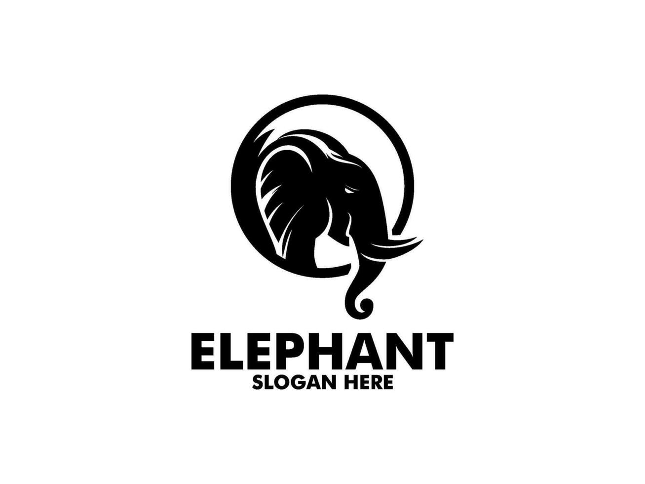 elefante logo diseño vector modelo