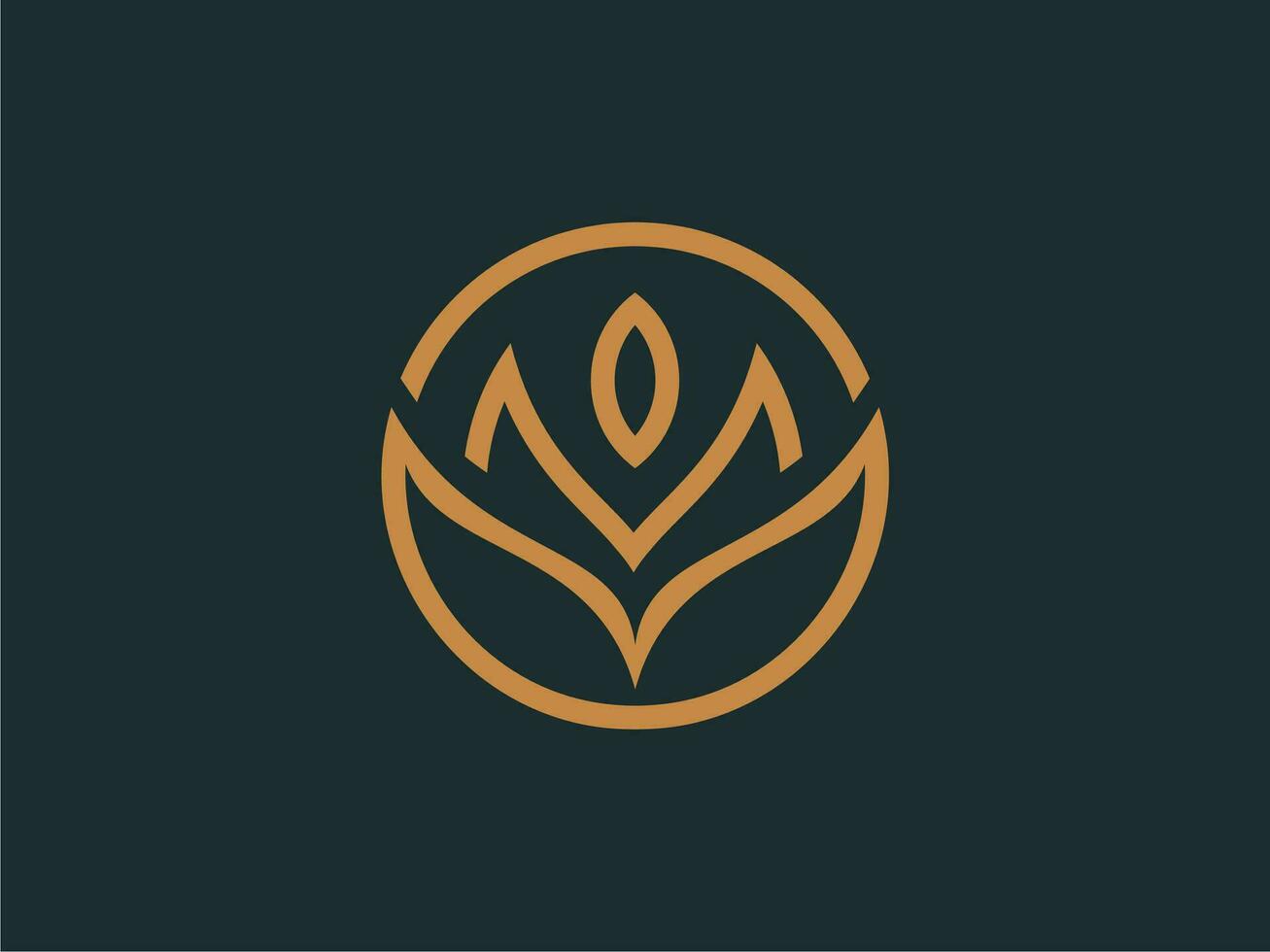 diseño de vector de icono de logotipo de flor elegante abstracto. símbolo premium creativo universal