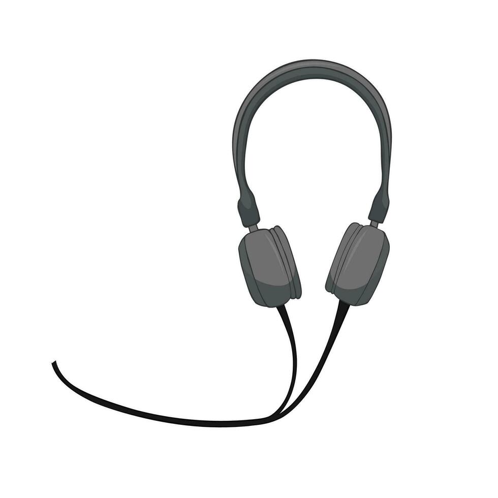 vector auriculares icono aislado en blanco antecedentes