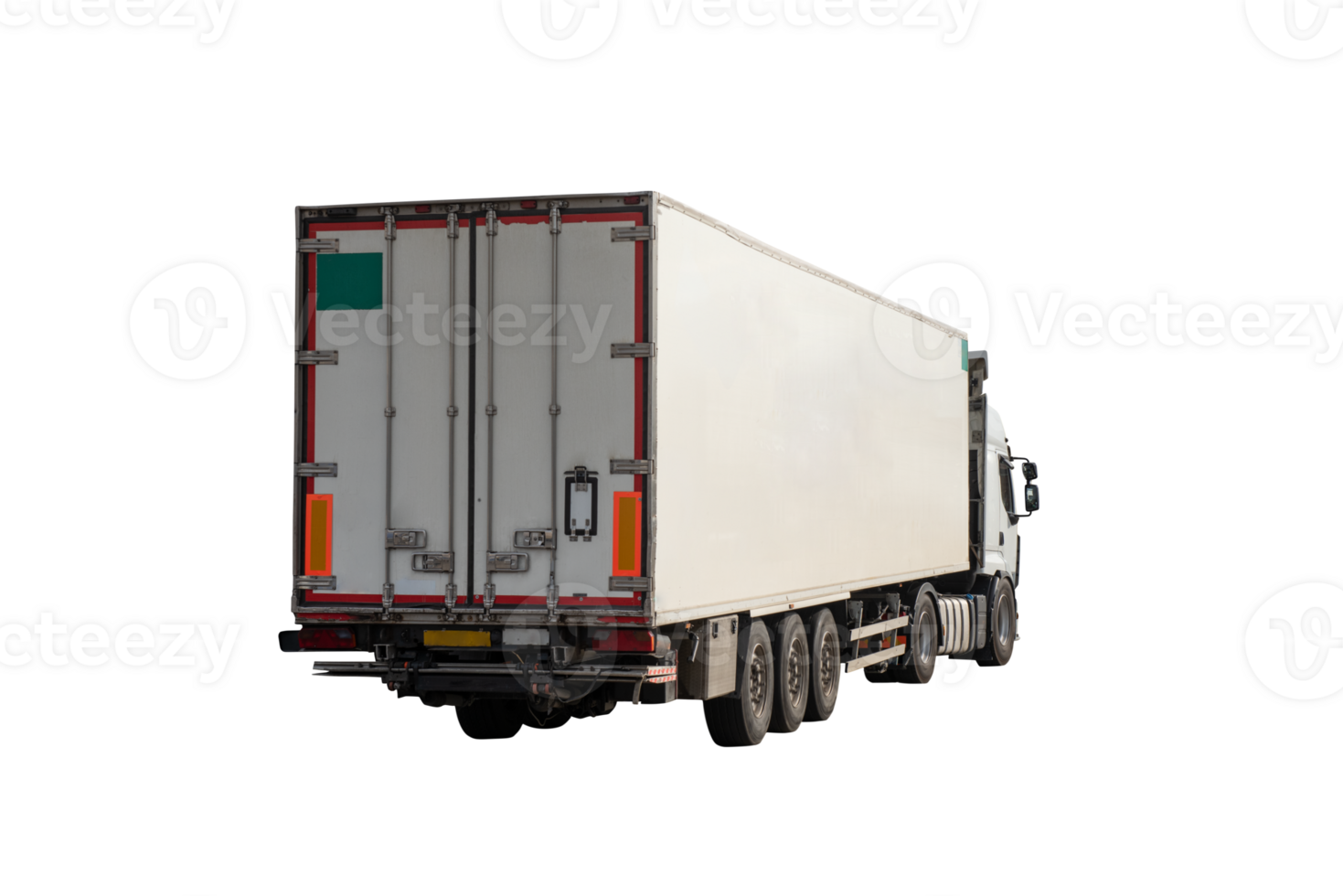Isolated white truck ready to deliver packages png