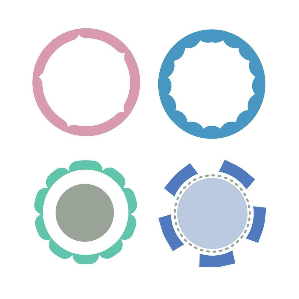 Set Of Circle Shape vector