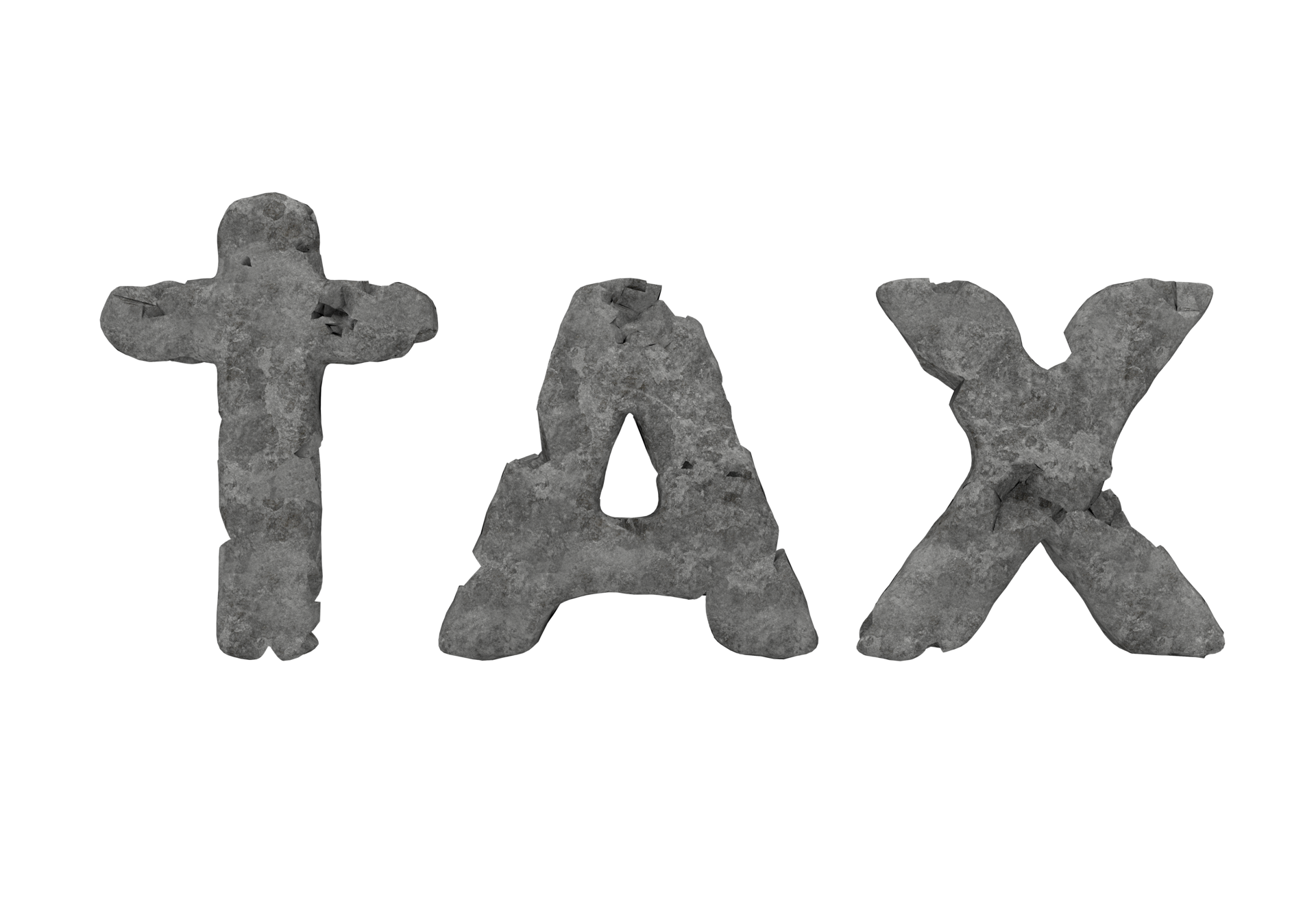 isolated-tax-word-made-of-rocks-3d-rendering-25254944-png