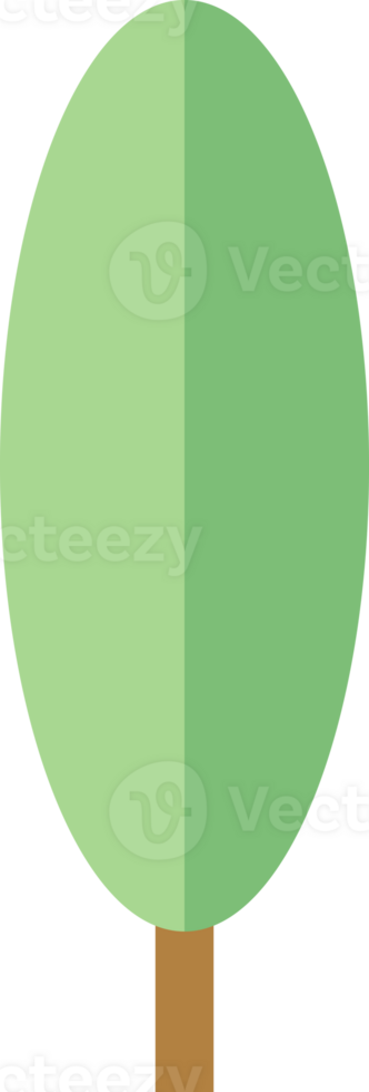 Tree Plant illustration, flat design, and minimal style png