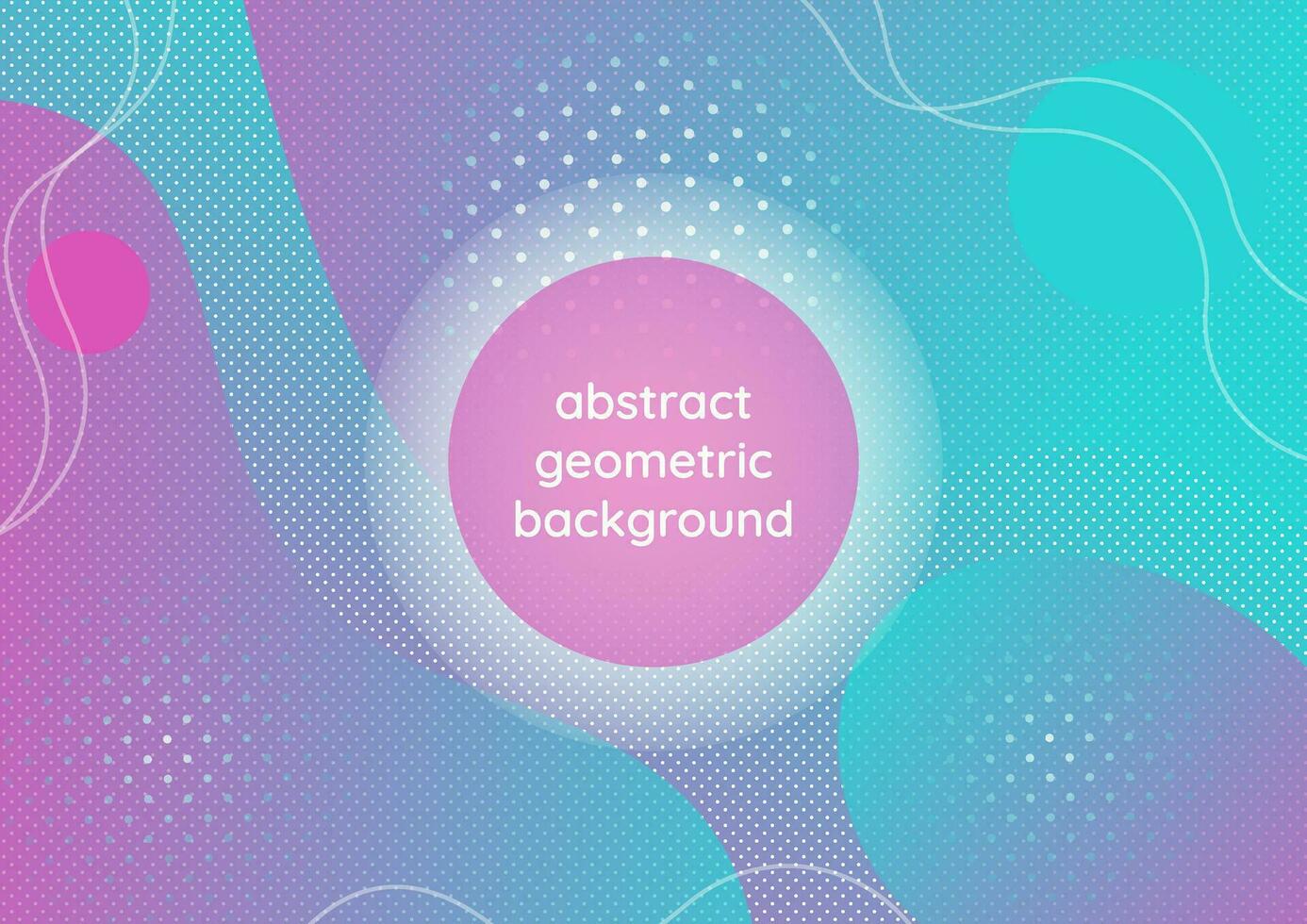 Abstract geometric background with fluid gradient shapes. Vector horizontal background.