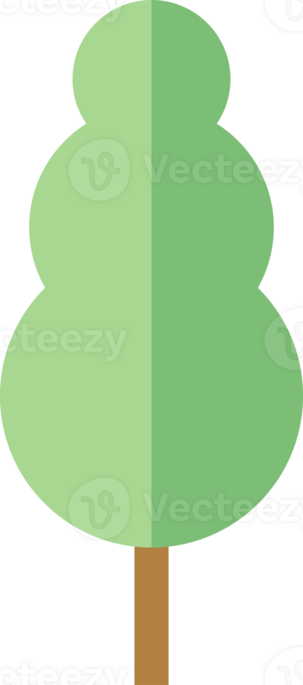 Tree Plant illustration, flat design, and minimal style png
