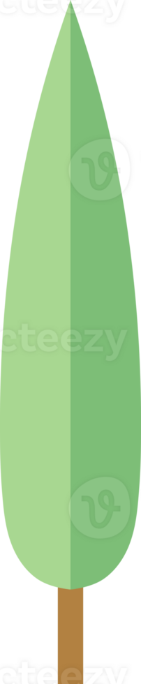 Tree Plant illustration, flat design, and minimal style png
