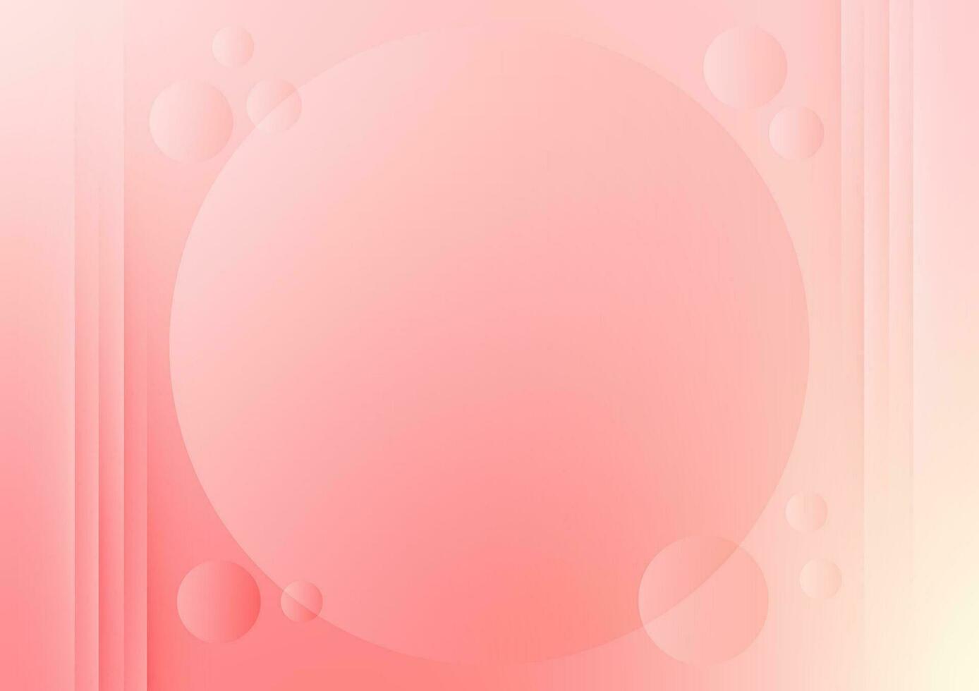 Circle pink soft vivid bubble gradient presentation background vector