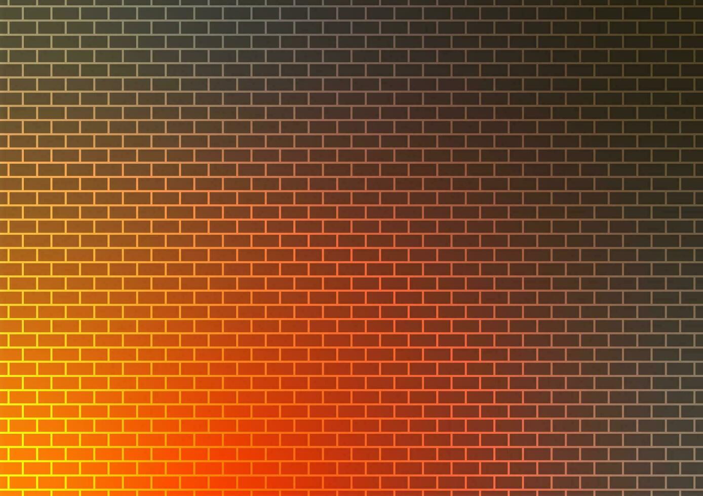 Classic orange wall block pattern line gradient traditional background vector